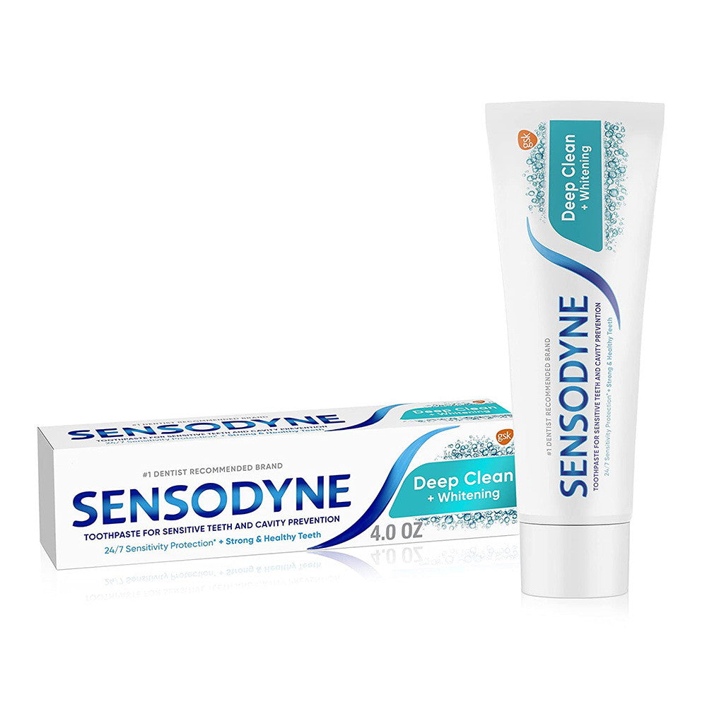 Sensodyne Deep Clean Whitening Sensitive Toothpaste, 4 Oz